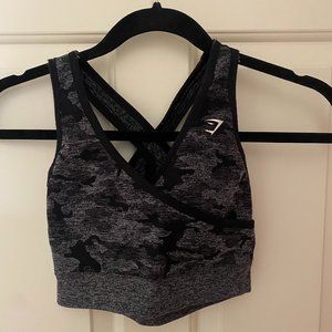 Gymshark Camo Sports Bra (Medium)